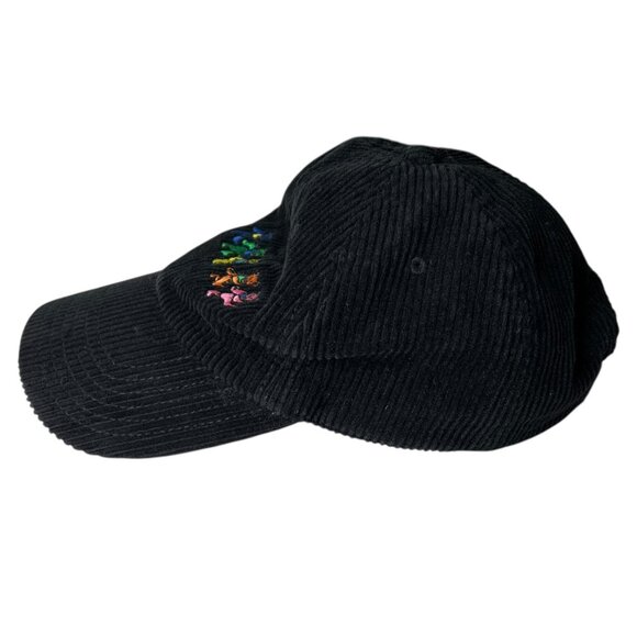 Ripple Junction Grateful Dead Bears Corduroy Cap Black Adjustable Strap Back - Picture 3 of 9